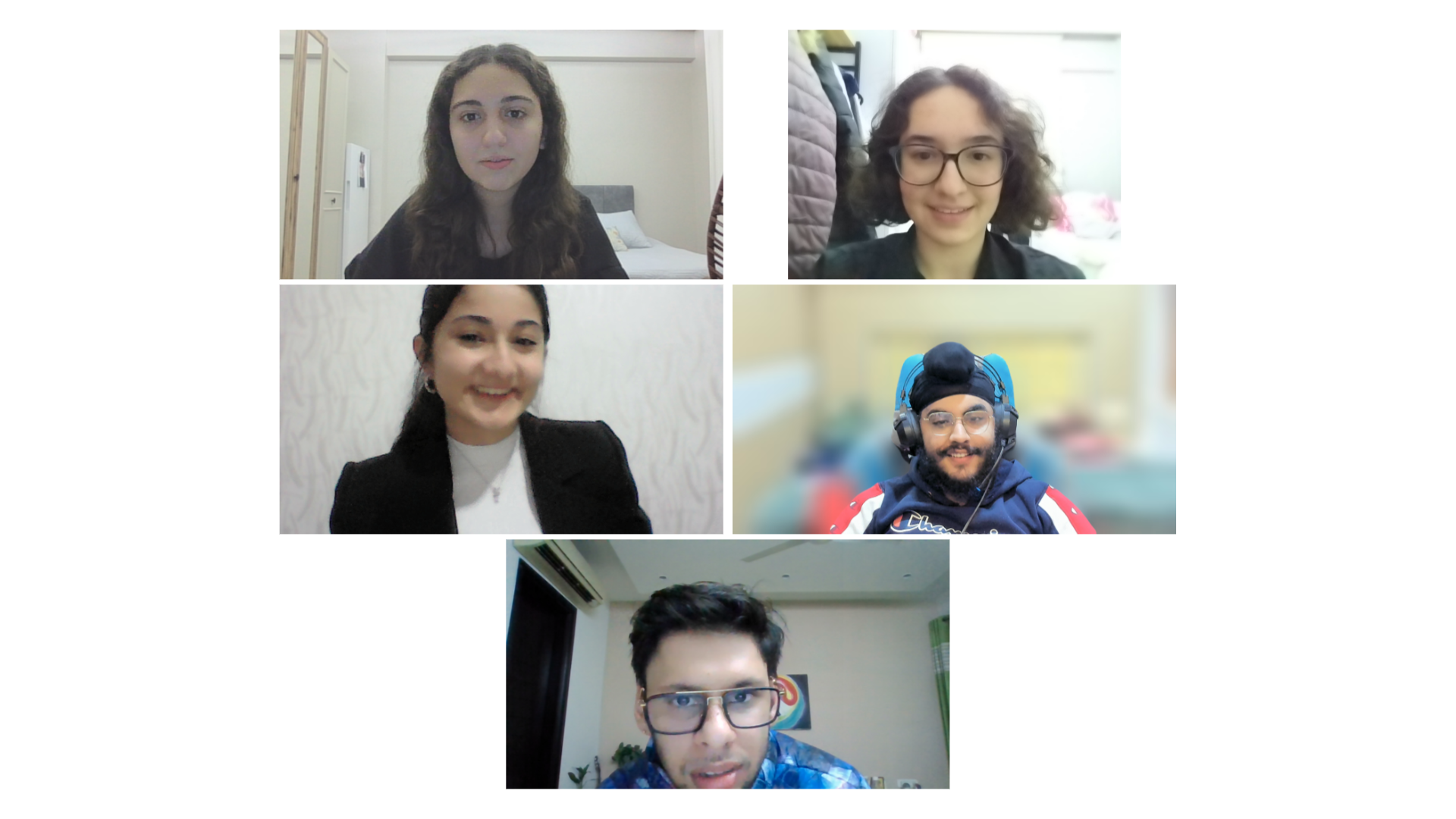 Edition One delegates in a video call panel